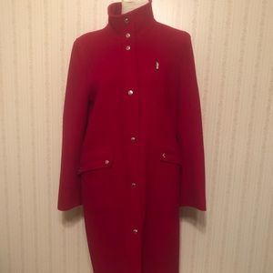 Michael Kors red wool coat. Love red!